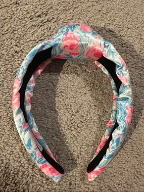 Lilly Pulitzer Pink & Blue Floral Padded Headband